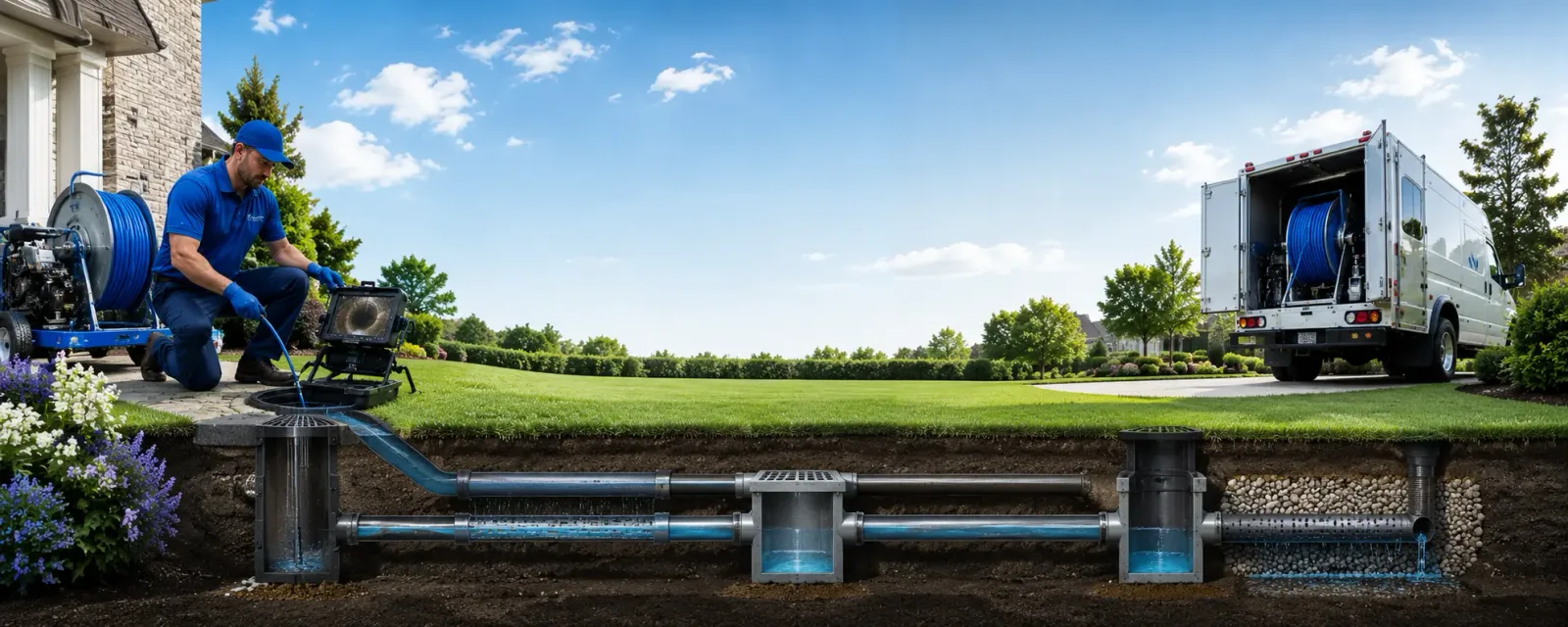 Outdoor drain cleaning information for Endicott, NY